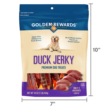 Duck Jerky Premium Dog Treats, 16 Oz