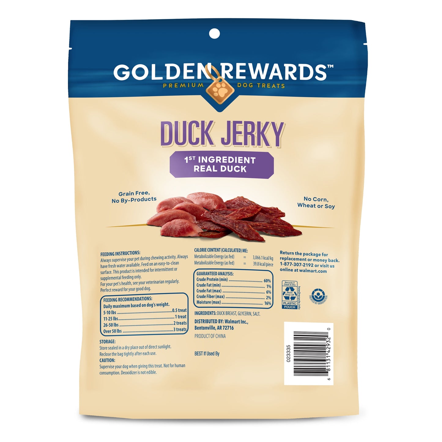 Duck Jerky Premium Dog Treats, 16 Oz