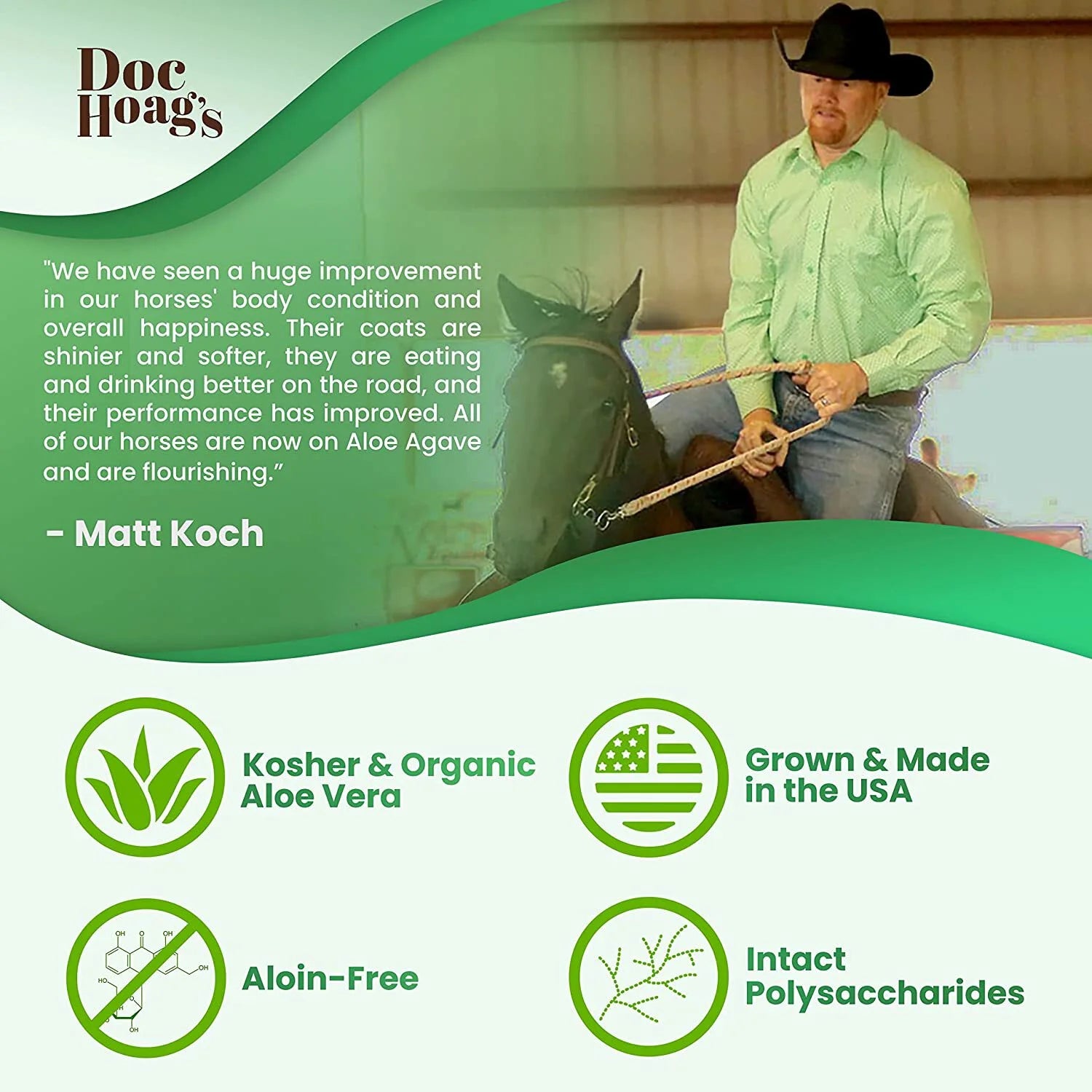 Aloe-Agave Supplement for Horses and Other Large Animals by