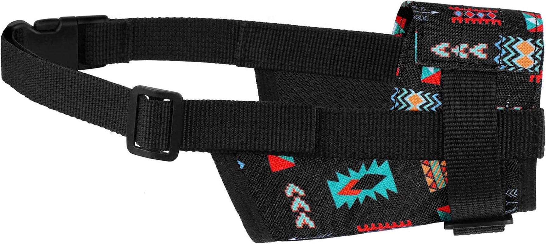 Dog Muzzle - Adjustable Soft Breathable Tribal Nylon Dog Mouth Guard Cover for Small, Medium and Large Dogs, anti Chewing, Barking & Biting (Pattern 2; L/XL)