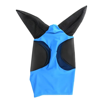 Mosquito Proof Horse Mask New Multicolor Horse anti Mosquito Face Mask Breathable Stretch Knitted Mesh Horse Head Cover Supplies