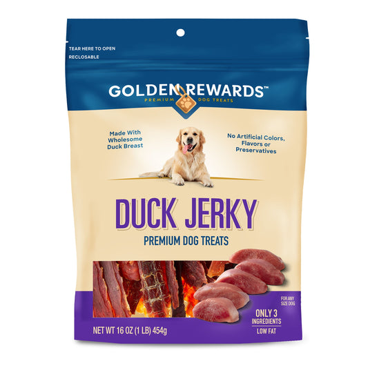 Duck Jerky Premium Dog Treats, 16 Oz