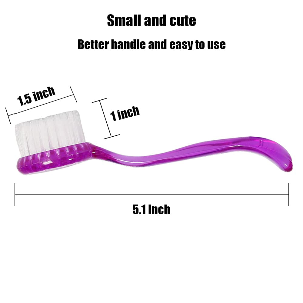 2 Pack Hamster Brush, Guinea Pig Massage Combs, Hedgehog Cleaning Supplies - Purple